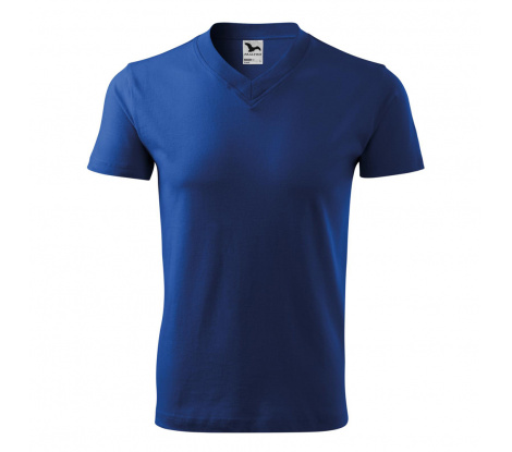 Tričko unisex MALFINI® V-neck 102 kráľovská modrá veľ. L