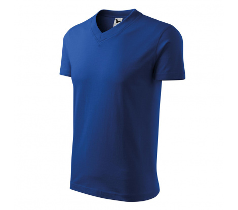 Tričko unisex MALFINI® V-neck 102 kráľovská modrá veľ. XL