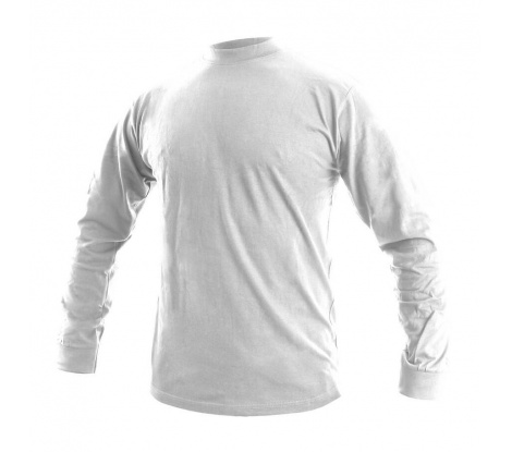Pánske tričko s dlhým rukávom PETR biele, veľ. S