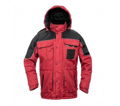 Zimná bunda ULTIMO červeno-čierna, veľ. M