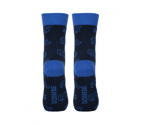 Veselé pracovné ponožky BENNONKY Car Socks modré, veľ. 42-44