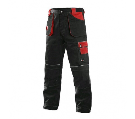 Zateplené nohavice CXS ORION TEODOR čierno-červené veľ. 48-50