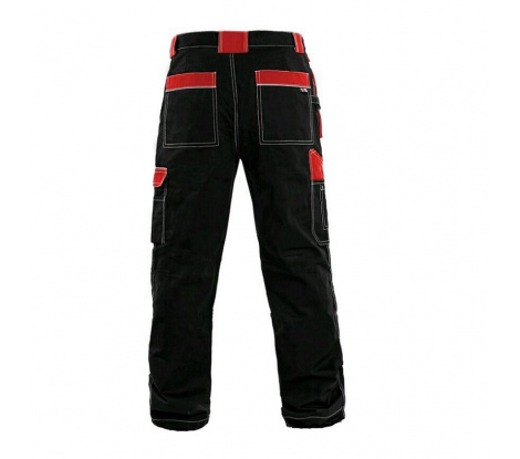 Zateplené nohavice CXS ORION TEODOR čierno-červené veľ. 48-50