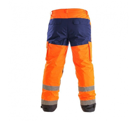 Zimné reflexné nohavice CARDIFF oranžové veľ. 2XL