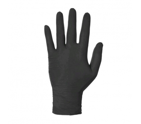 Čierne jednorázové nitrilové rukavice CXS Stern, bez púdru, veľ. 8