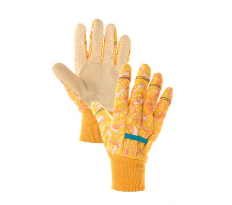 Dámske pracovné rukavice FUNKY FRUIT oranžové 8