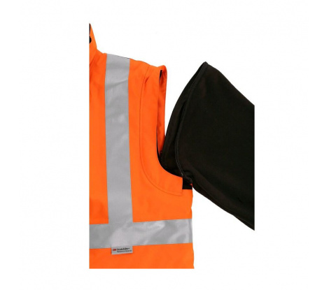 Dlhá reflexná pracovná bunda Cxs London 5v1, oranžovo-modrá veľ. M