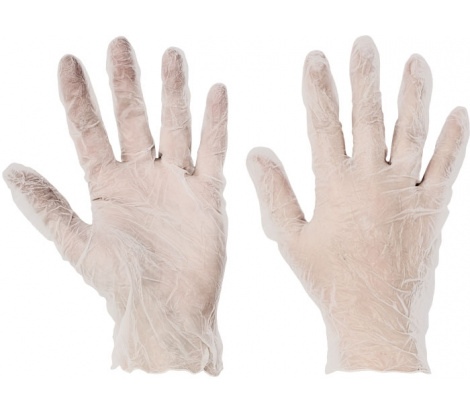 Jednorazové vinylové rukavice BOORNE - nepudrované veľ. 9