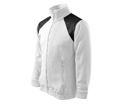 Fleece mikina unisex Malfini® Jacket Hi-Q 506 biela veľ. L