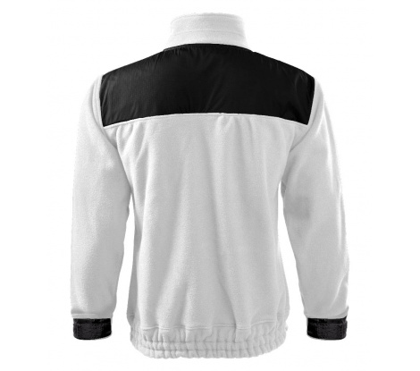 Fleece mikina unisex Malfini® Jacket Hi-Q 506 biela veľ. L
