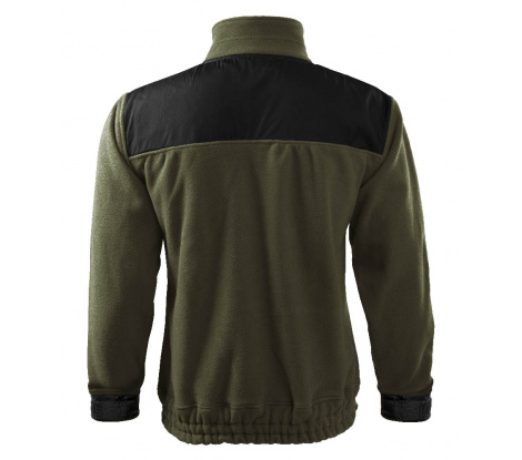 Fleece mikina unisex Malfini® Jacket Hi-Q 506 military veľ. L