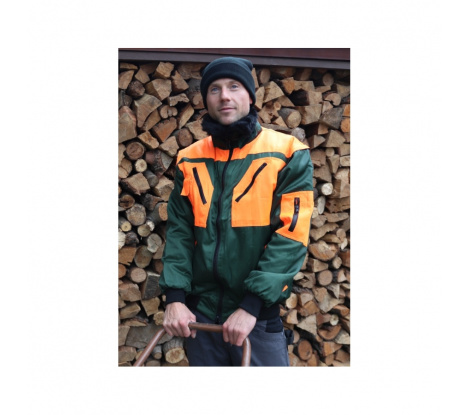 Lesnícka pracovná bunda ROTDORN zeleno-oranžová veľ. L
