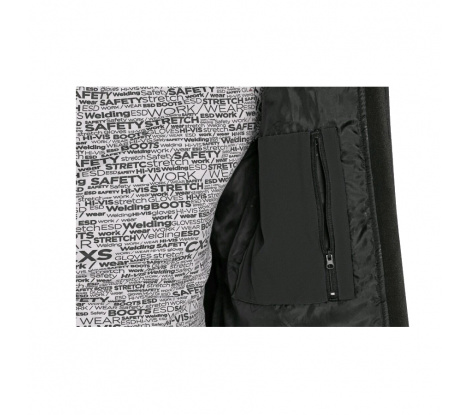 Pánska softshellová bunda CXS STRETCH čierna veľ. S