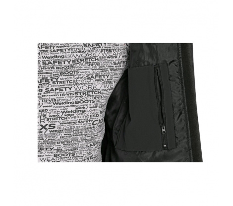 Pánska softshellová bunda CXS STRETCH čierna veľ. 5XL