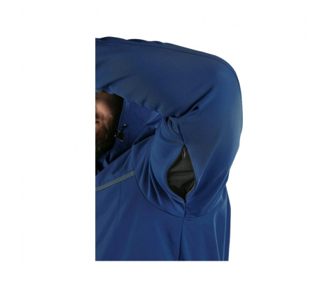 Pánska softshellová bunda CXS STRETCH tmavo modrá veľ. S