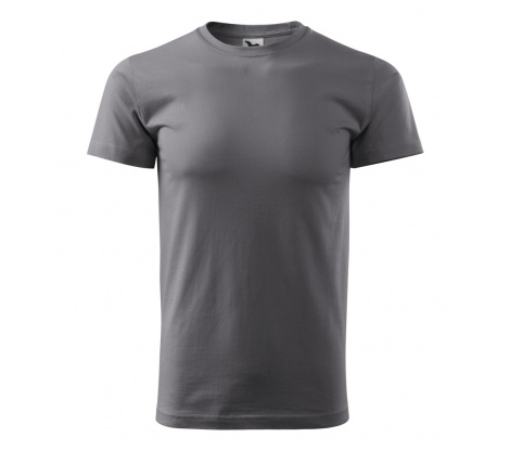 Tričko pánske MALFINI® Basic 129 oceľovo sivá veľ. XL