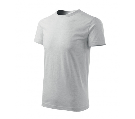 Tričko pánske MALFINI® Basic 129 svetlosivý melír veľ. 4XL
