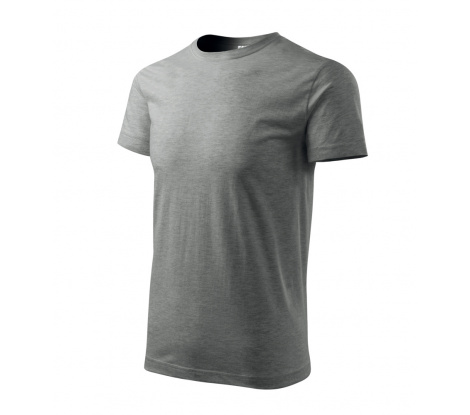 Tričko pánske MALFINI® Basic 129 tmavosivý melír veľ. L