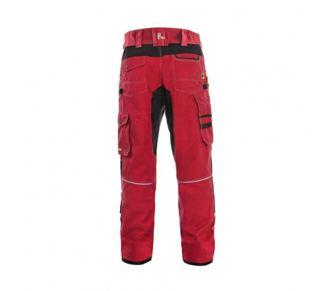 Pánske pracovné nohavice CXS Stretch, červené, veľ. 58