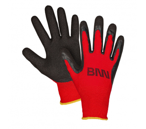 Pracovné povrstvené rukavice BNN Manos Gloves black/red veľ. 10