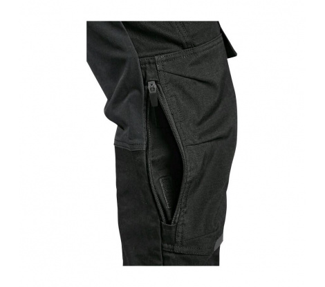 Pánske pracovné nohavice Cxs Leonis čierno-modro-červené veľ. 56