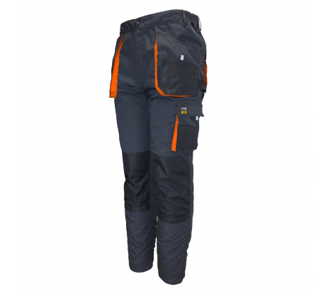 Pánske pracovné nohavice Promaster Foreco sivo čierne, oranžové, veľ. 56