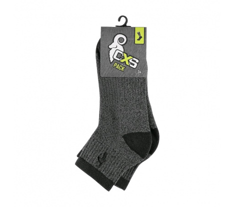 Pracovné ponožky CXS PACK II - balenie 3 párov, veľ. 43-45