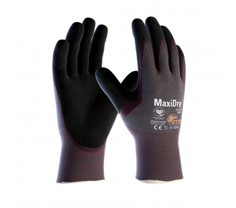 Pracovné rukavice ATG MaxiDry 56-424 do mastného prostredia, veľ. 6