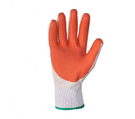 Textilné pracovné rukavice Cxs Blanche s latexovými terčíkmi, veľ. 9