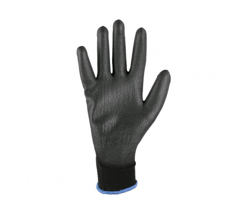 Pracovné rukavice Cxs Brita Black čierne, Nylon PU, veľ. 9