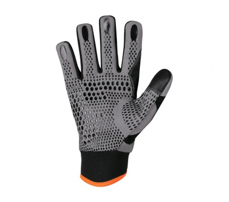 Kombinované rukavice Cxs CARAZ sivo-čierne veľ. 9