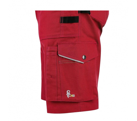 Pánske šortky CXS STRETCH červené veľ. 52