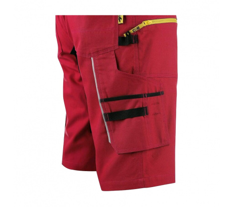 Pánske šortky CXS STRETCH červené veľ. 52