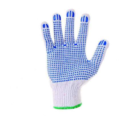 Textilné pracovné rukavice Cxs Falo s PVC terčíkmi, veľ. 10