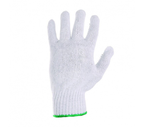 Textilné pracovné rukavice Cxs Falo s PVC terčíkmi, veľ. 08