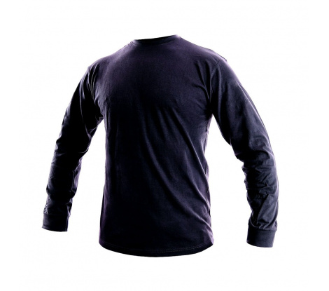 Pánske pracovné tričko s dlhým rukávom CXS Petr, tm. modré, veľ. 4XL