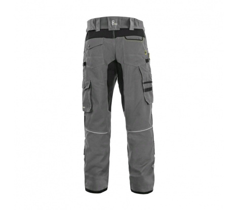 Pánske skrátené elastické pracovné nohavice CXS Stretch, sivé, veľ. 44