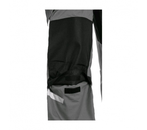 Pánske skrátené elastické pracovné nohavice CXS Stretch, sivé, veľ. 50