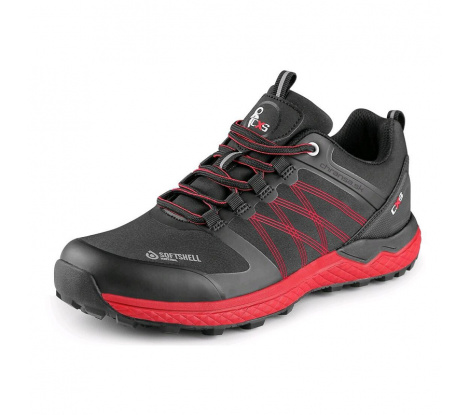 Športová softshellová obuv CXS SPORT, čierno-červená veľ. 38