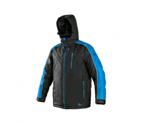 Zimná bunda CXS BRIGHTON čierno-modrá, veľ. XL