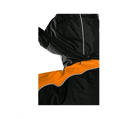 Zimná bunda CXS BRIGHTON čierno-oranžová, veľ. XL