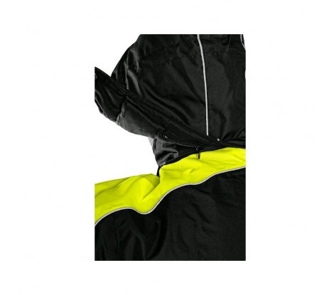 Zimná bunda CXS BRIGHTON čierno-žltá, veľ. 2XL