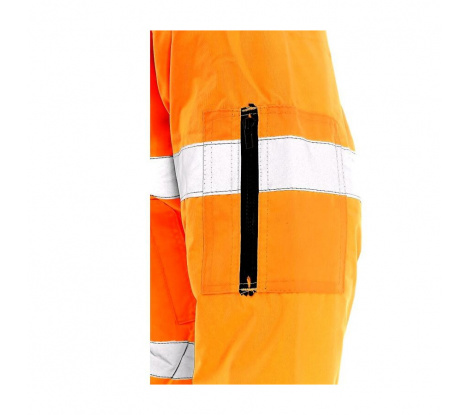 Zimná pracovná reflexná bunda Cxs Leeds, oranžová 2v1, veľ. 2XL