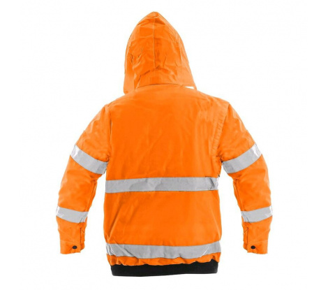 Zimná pracovná reflexná bunda Cxs Leeds, oranžová 2v1, veľ. XL