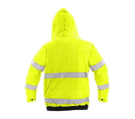 Zimná pracovná reflexná bunda Cxs Leeds, žltá 2v1, veľ. 2XL