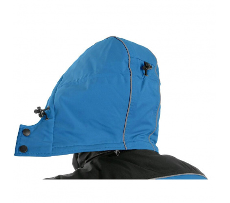 Pánska zimná bunda CXS BALTIMORE, bledo modrá - čierna, veľ. 3XL