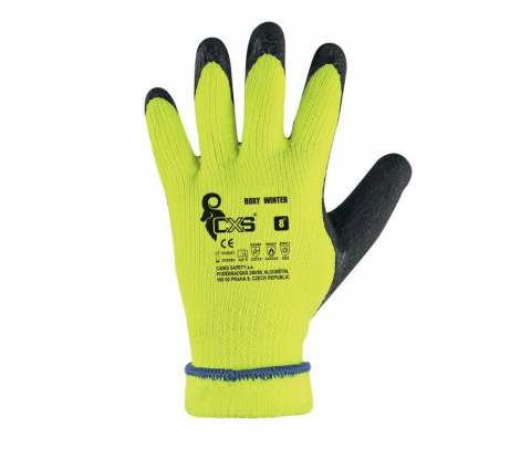 Zimné rukavice CXS Roxy Winter, čierno-žlté, veľ. 10