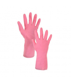 Ružové kyselinovzdorné rukavice MAPA VITAL ECO 115