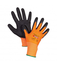Pracovné rukavice Aero 1584 NitroSand, nitril, oranžové, do 100°C
